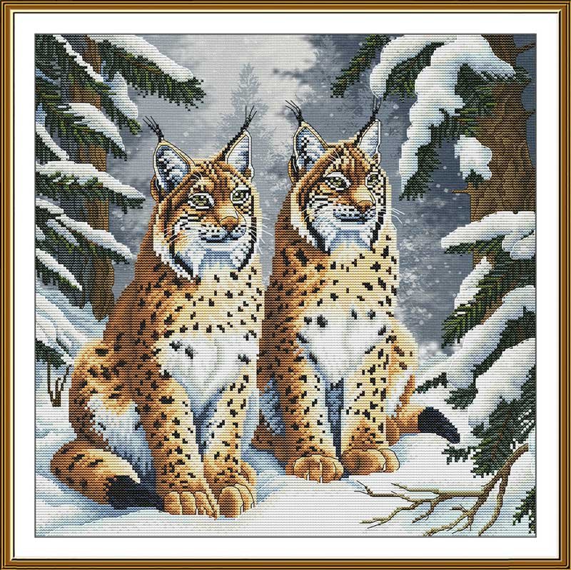 Photo Thread embroidery kit Nova Sloboda CP2335 Winter Beauties