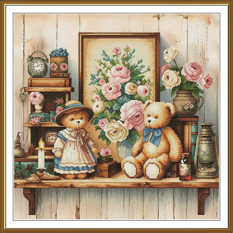 Photo Thread embroidery kit Nova Sloboda CP2374 Childhood Memories