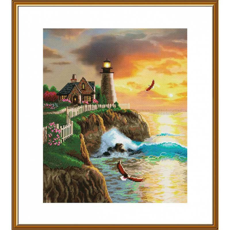 Photo Thread embroidery kit Nova Sloboda CP3360 A ray of hope