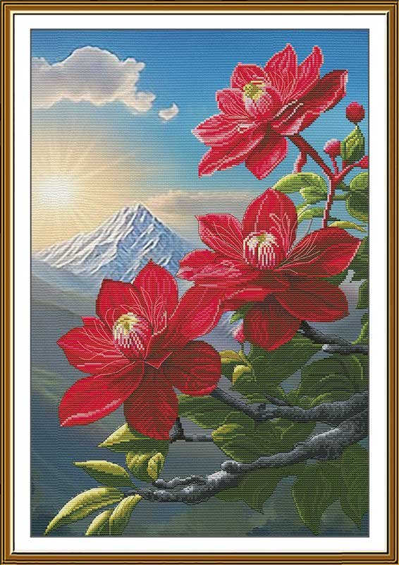 Photo Thread embroidery kit Nova Sloboda CP3414 Mountain beauty