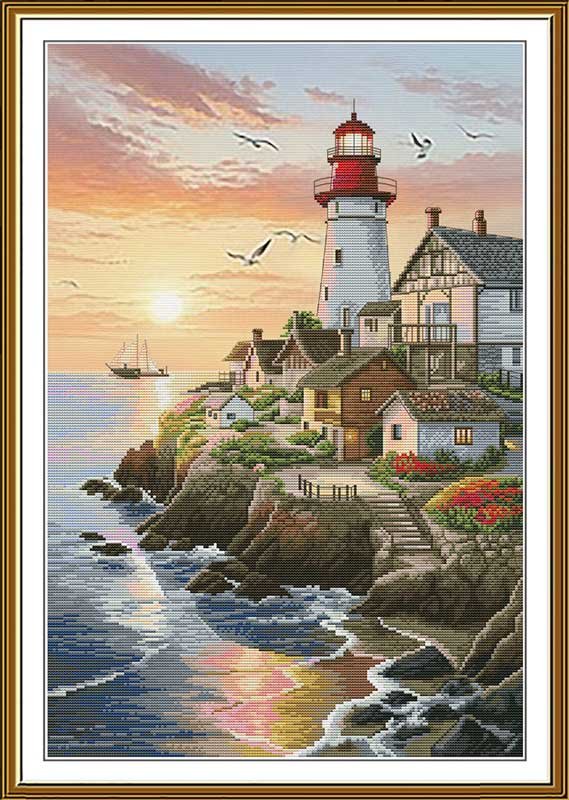 Picture Thread embroidery kit Nova Sloboda CP3444 Quiet land Photo Thread embroidery kit Nova Sloboda CP3444 Quiet land
