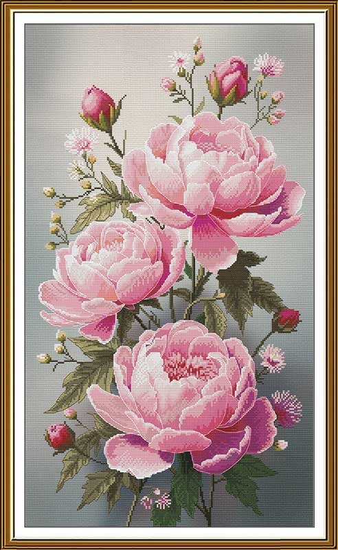Picture Thread embroidery kit Nova Sloboda CP6278 Pink breeze Photo Thread embroidery kit Nova Sloboda CP6278 Pink breeze