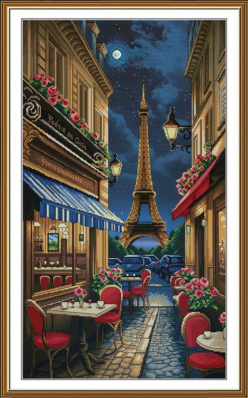 Photo Thread embroidery kit Nova Sloboda CP6290 Paris on a summer night