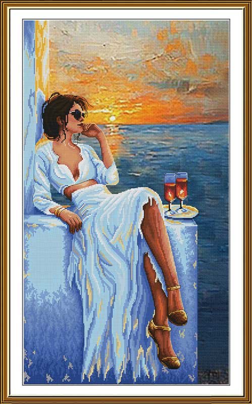 Photo Thread embroidery kit Nova Sloboda CP6293 Evening by the sea