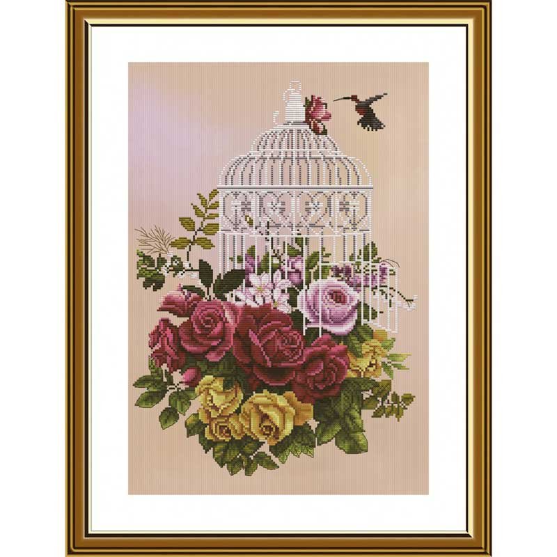 Photo Thread embroidery kit Nova Sloboda CB2250 Hummingbird