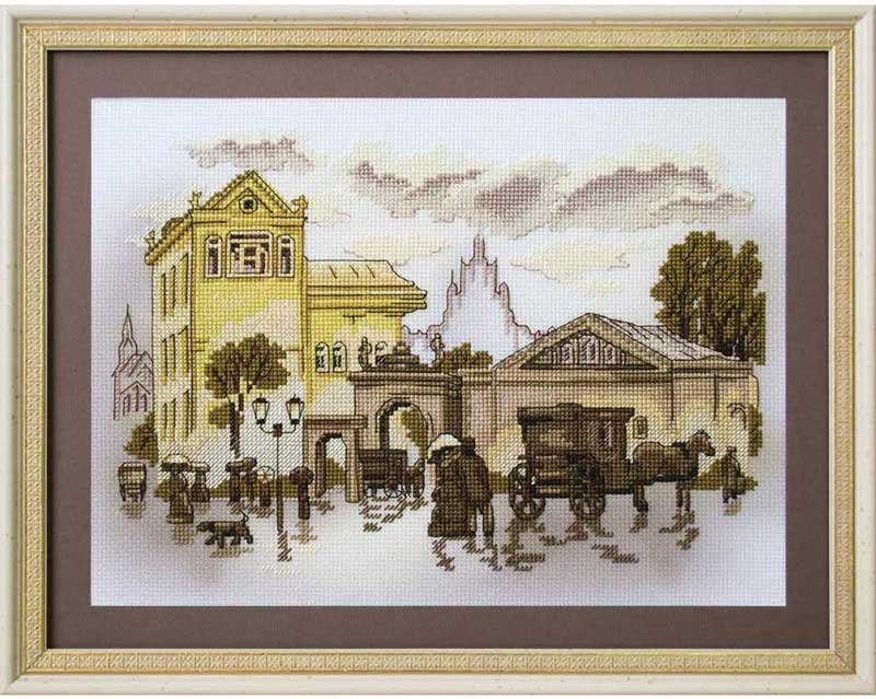 Photo Thread embroidery kit Nova Sloboda CB4091 City essays. theatre square