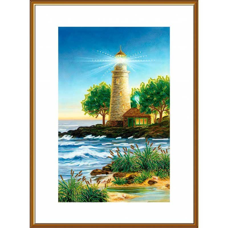 Foto Bead embroidery kit Nova Sloboda DK3366 The light of my house ()