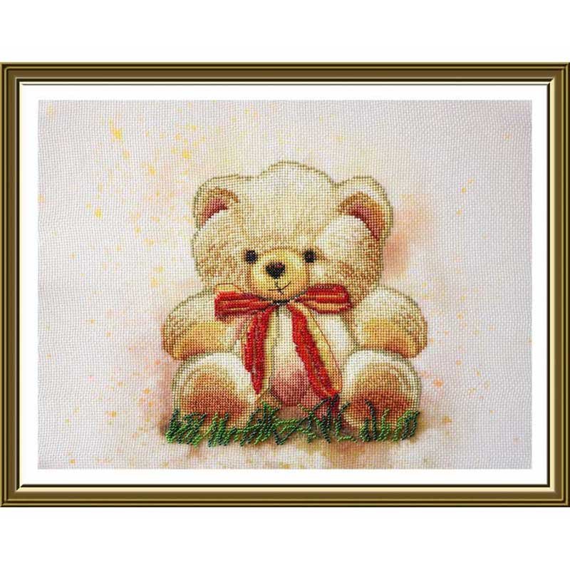 Photo Thread and bead embroidery kit Nova Sloboda NND2502 Bear (out of production)