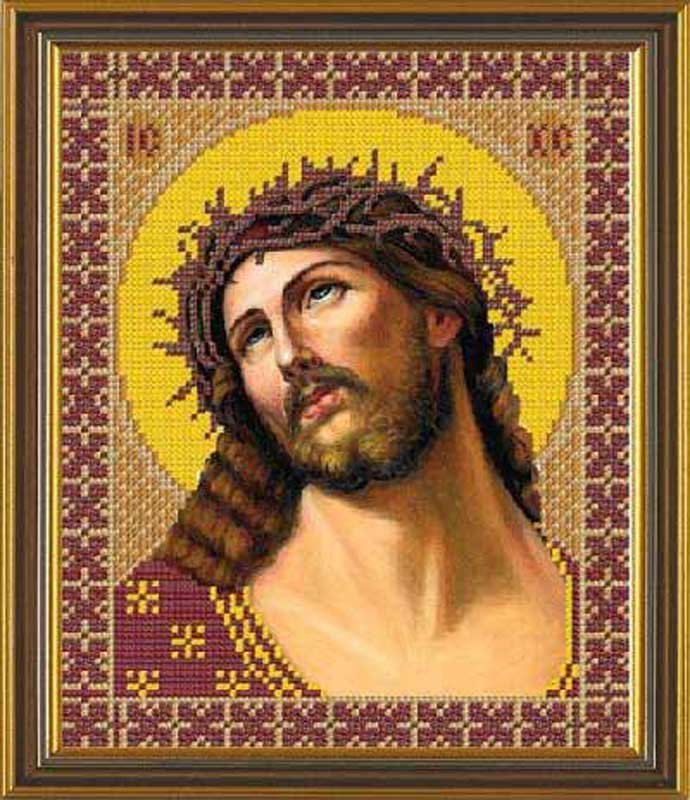 Foto Chart embroidery beads Nova Sloboda Bis9030 Christ Crowned with Thorns