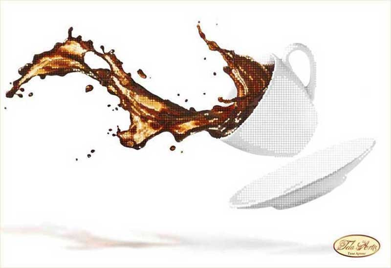 Фото Схема для вышивки бисером Тэла Артис ТА-070 Бодрящий кофе