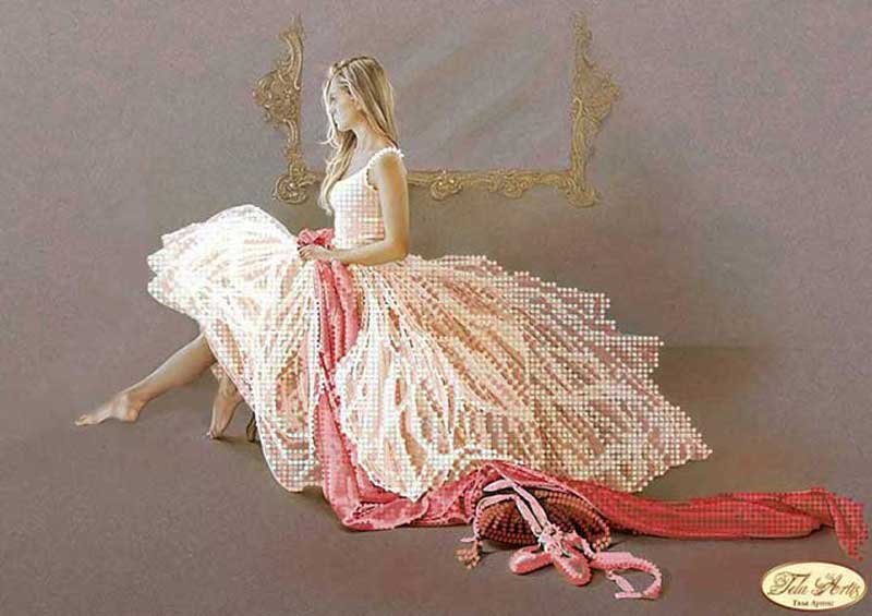 Фото Cхема для вишивки бісером Тела Артис ТА-149 Балерина