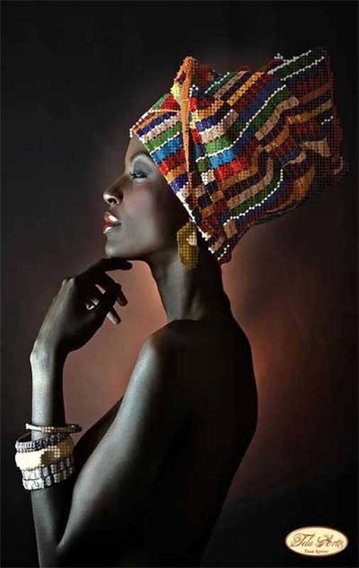 Фото Cхема для вишивки бісером Тела Артис ТА-178 Африканка