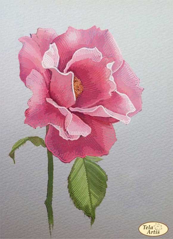 Фото Cхема для вишивки бісером Тела Артис ТА-431 Ескіз трояндм