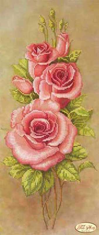 Фото Схема для вышивки бисером Тэла Артис ТК-017 Розовые лепестки