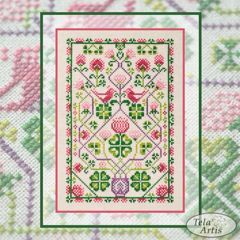 Photo 1 Cross Stitch Kits Tela Artis X-015 Tree of life. Clover