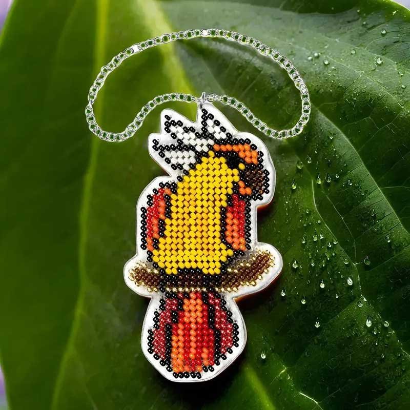 Фото Набір для вишивання бісером на пластиковій основі Птахи FLPL-092 Wonderland Crafts