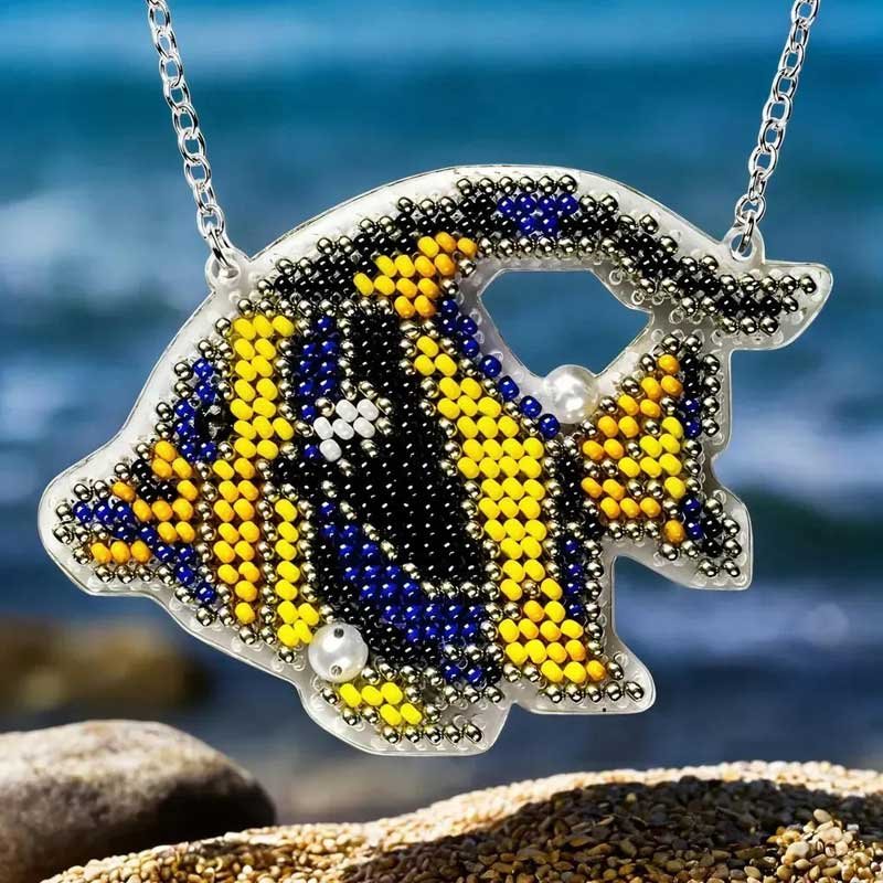 Фото Набір для вишивання бісером на пластиковій основі Підводний світ FLPL-101 Wonderland Crafts