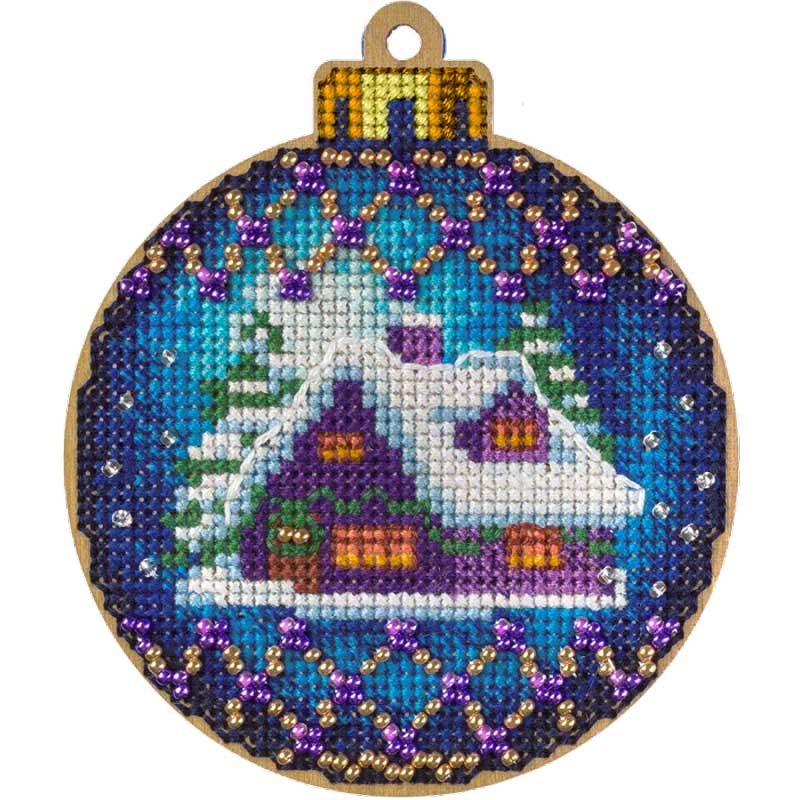 Photo 2 Embroidery on wood with threads FairyLand FLW-019 Christmas Tree Toys  