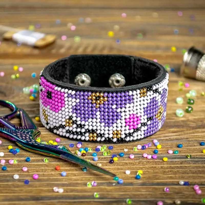 Photo Beaded bracelet Wonderland Crafts FLBB-039