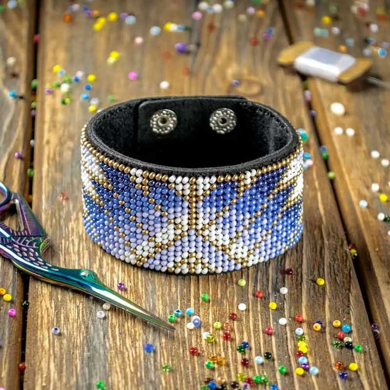 Photo Beaded bracelet Wonderland Crafts FLBB-103