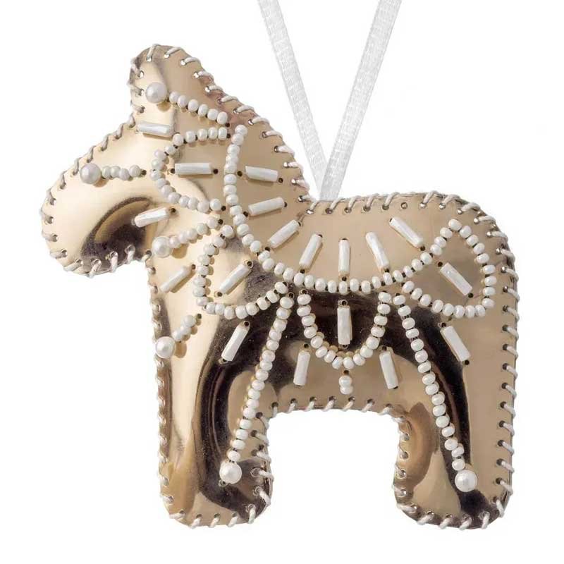 Photo 2 Christmas tree ornament made of beads Wonderland Crafts Horse