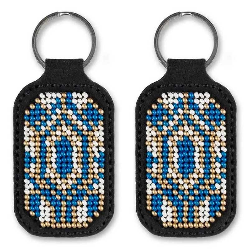 Photo 2 Beadwork on leather Wonderland Crafts FLBB-093 Keychain for keys