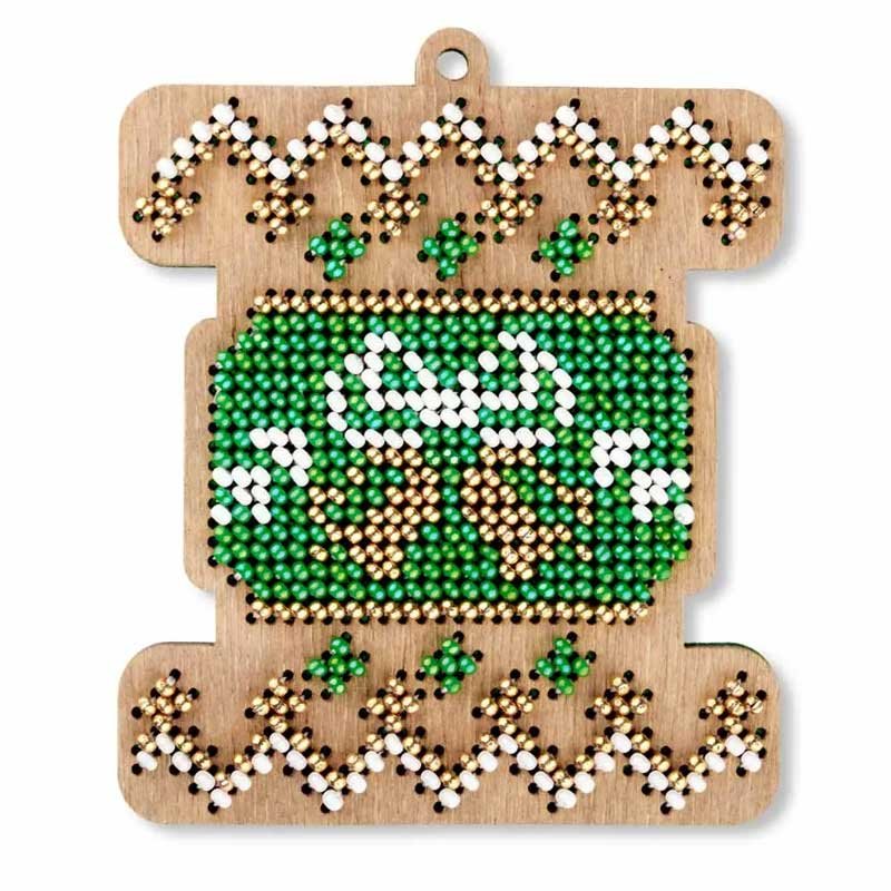 Photo 2 Beadwork on wood Wonderland Crafts FLK-521 Christmas Tree Toys  