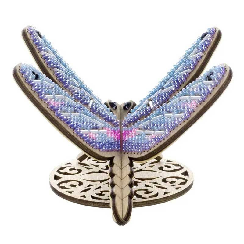 Picture 2 Beadwork on wood Wonderland Crafts Dragonfly animals Photo 2 Beadwork on wood Wonderland Crafts Dragonfly animals