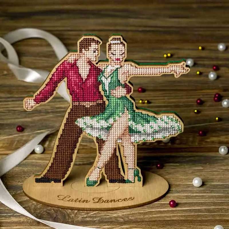 Photo Embroidery on wood with threads Wonderland Crafts FLW-023