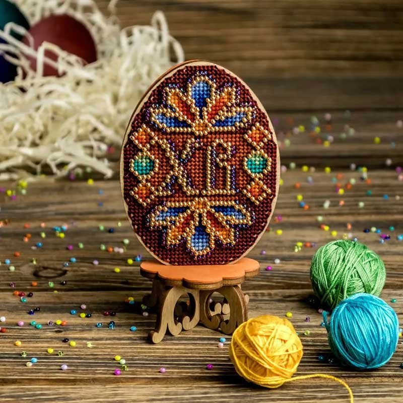 Photo Embroidery on wood with threads Wonderland Crafts FLW-029 Easter